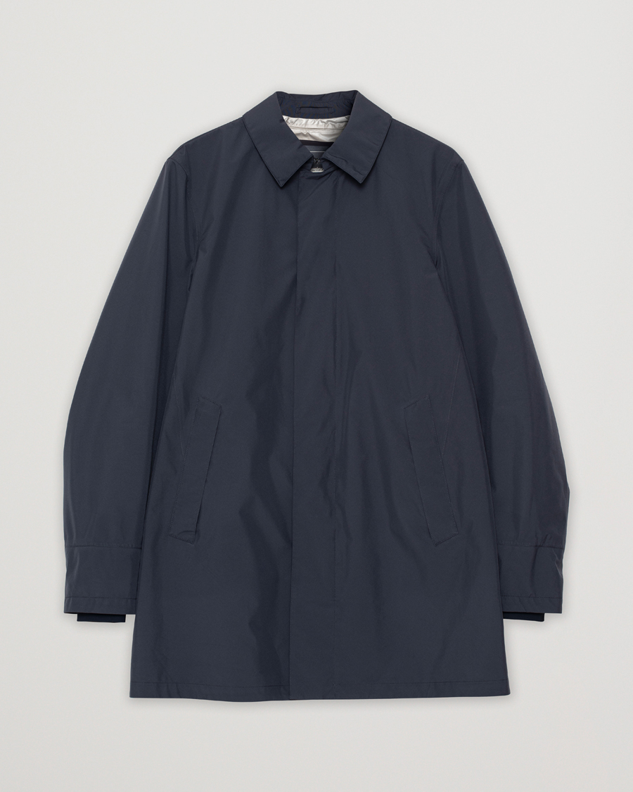 Herre | Herno Laminar Waterproof Coat Navy | Pre-owned | Herno Laminar Waterproof Coat Navy