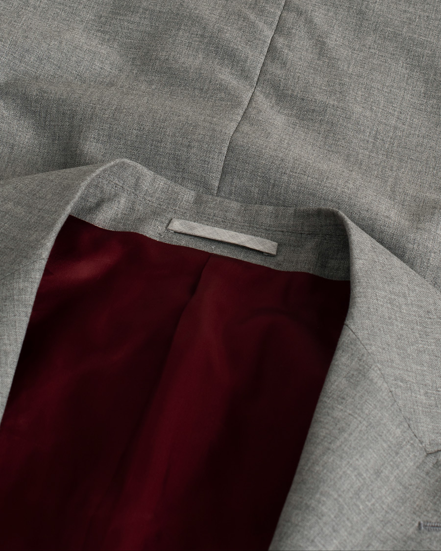 Herre | Pre-owned Dressjakker | Pre-owned | Brunello Cucinelli Peak Lapel Wool Blazer Light Grey