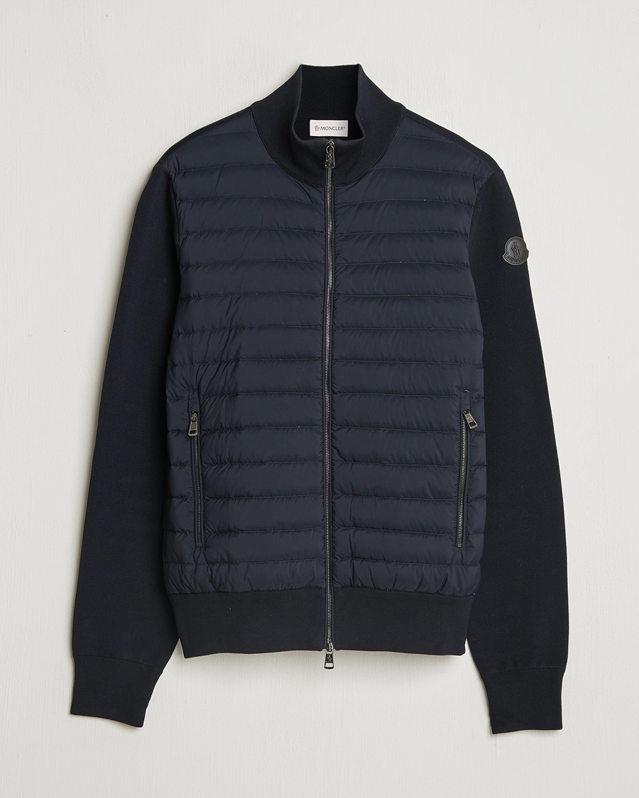 Herre | Gensere | Pre-owned | Moncler Light Hybrid Zip Jacket Navy