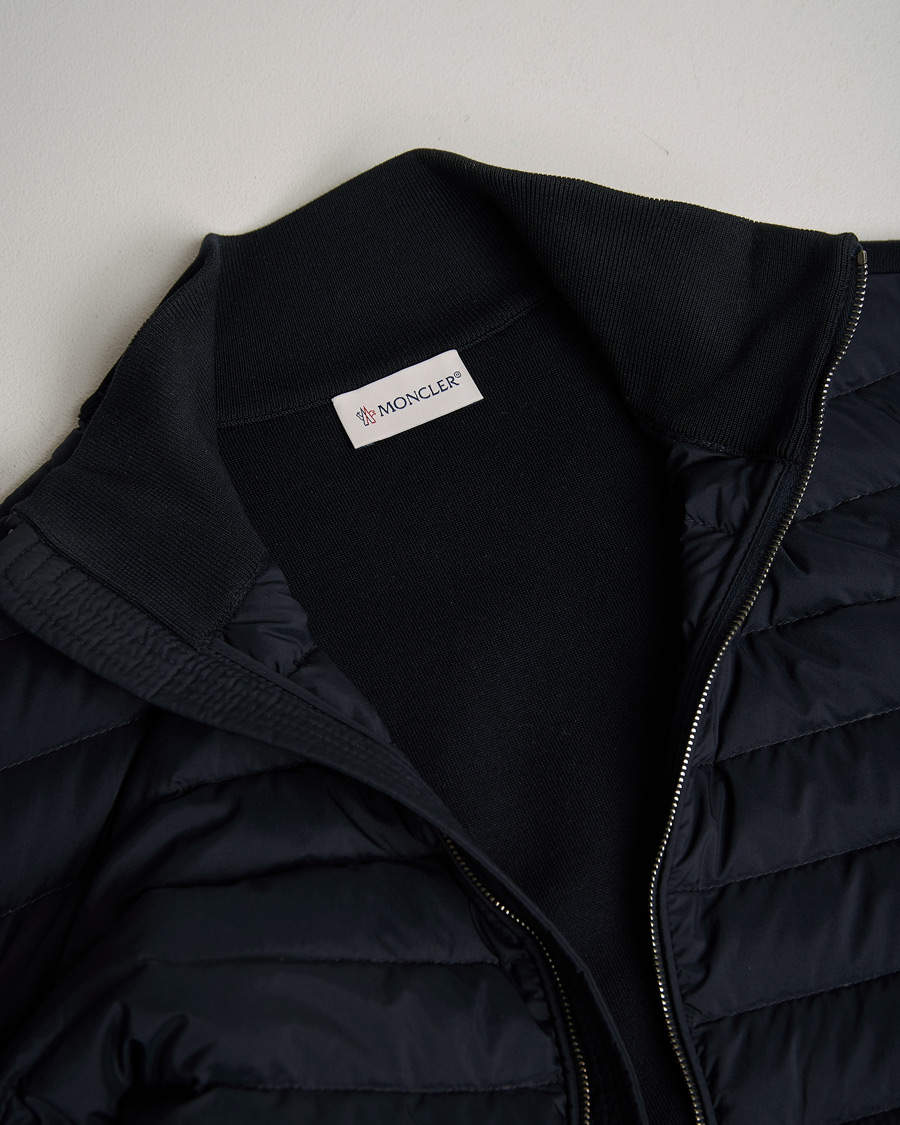 Herre | Gensere | Pre-owned | Moncler Light Hybrid Zip Jacket Navy