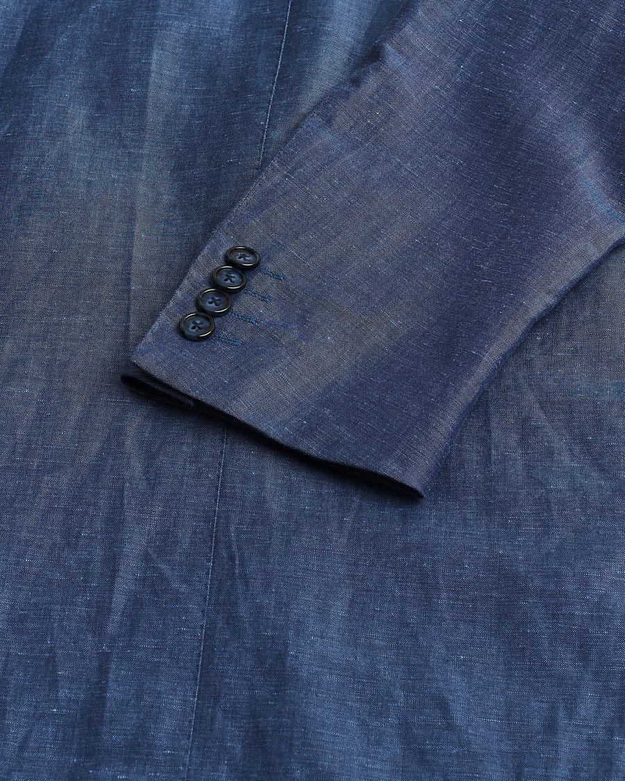 Herre | Pre-owned Dresser | Pre-owned | Corneliani Linen/Wool Blend Suit Blue 52