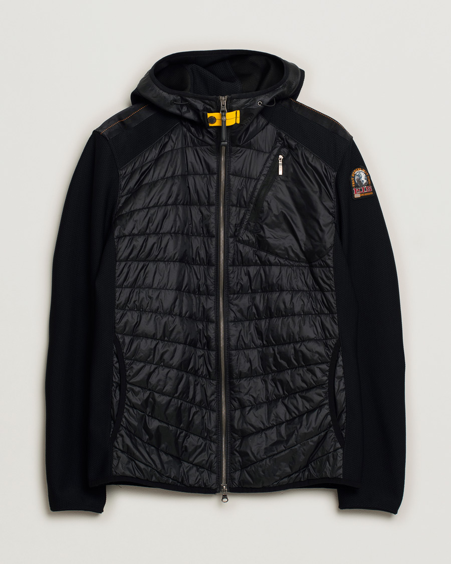 Herre | Parajumpers Nolan Mesh Hooded Hybrid Black | Pre-owned | Parajumpers Nolan Mesh Hooded Hybrid Black