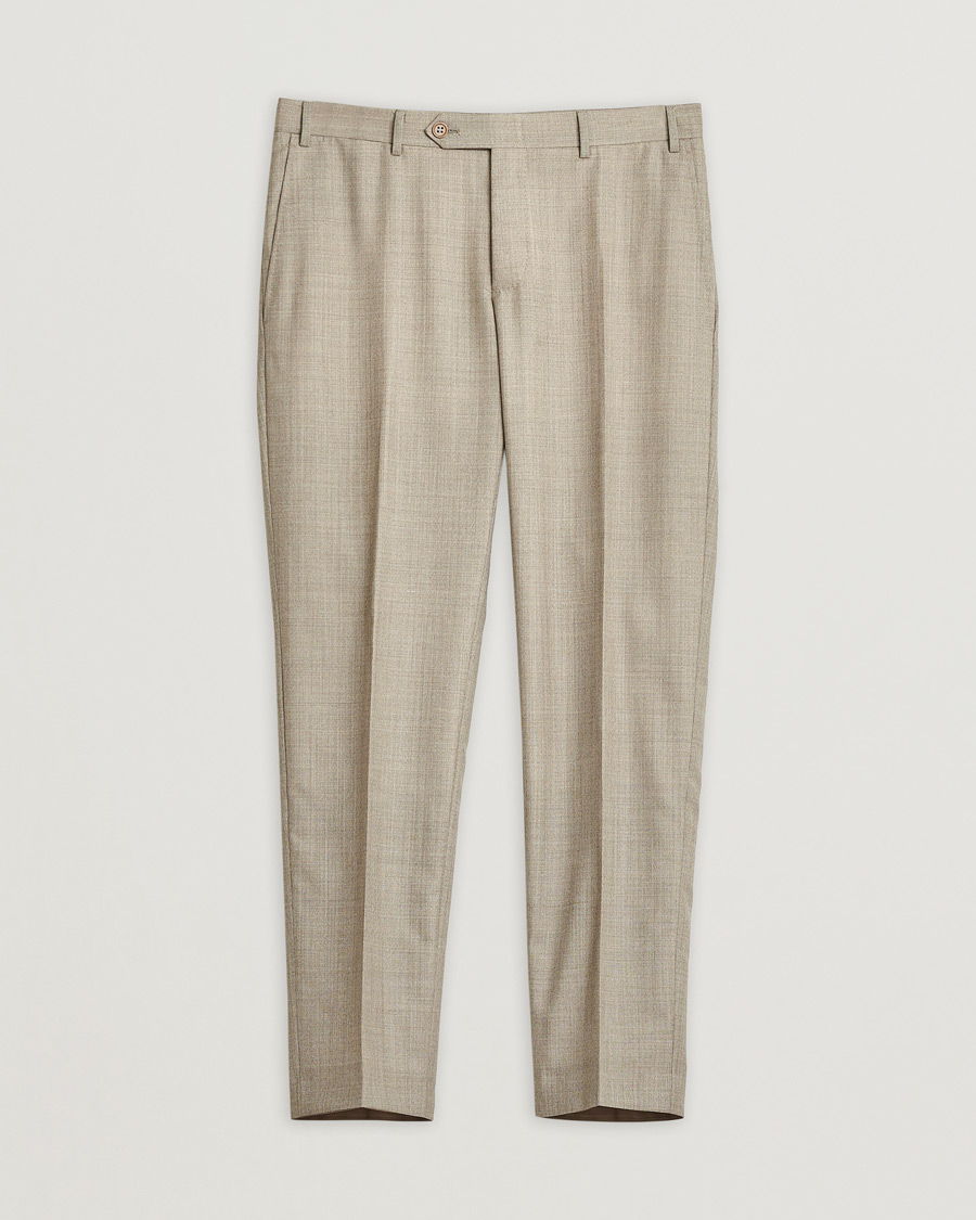 Herre | Pre-owned Dresser | Pre-owned | Canali Wool Suit Beige Melange 48