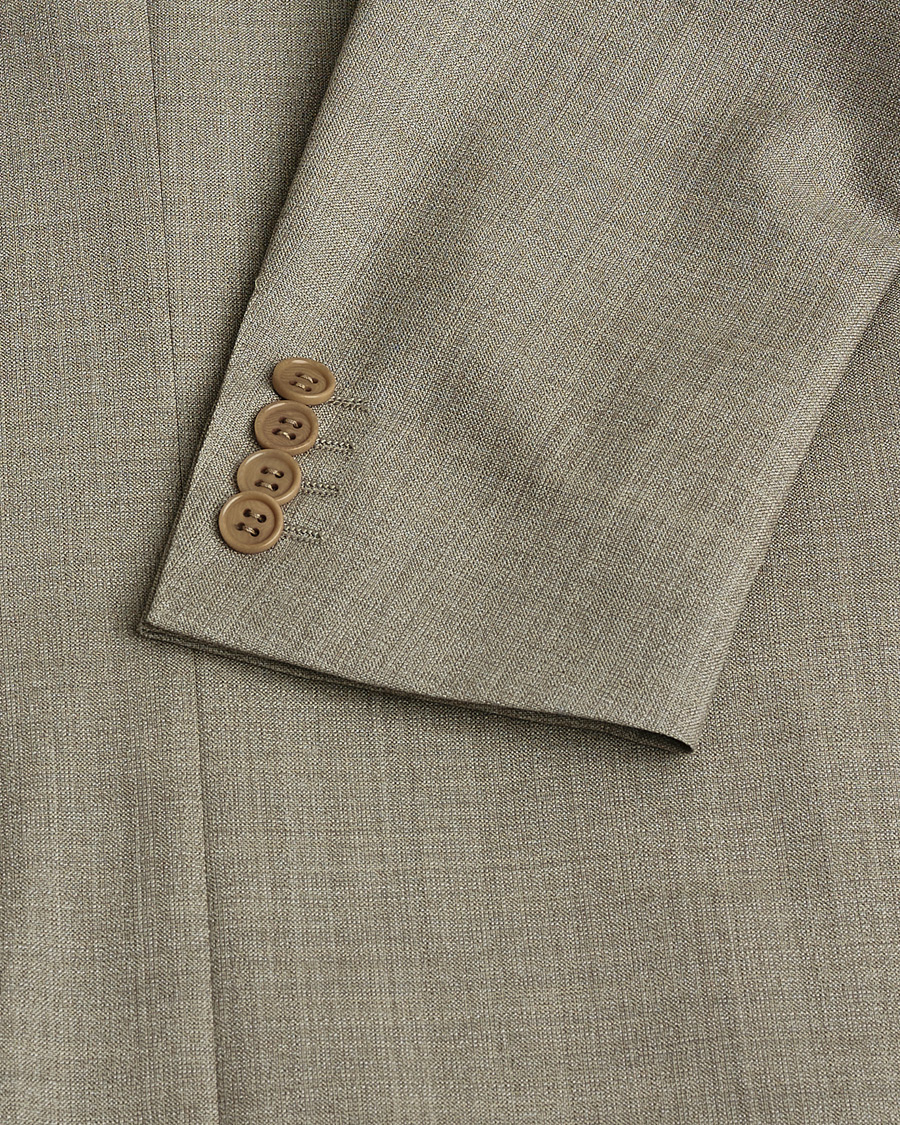 Herre | Pre-owned Dresser | Pre-owned | Canali Wool Suit Beige Melange 48