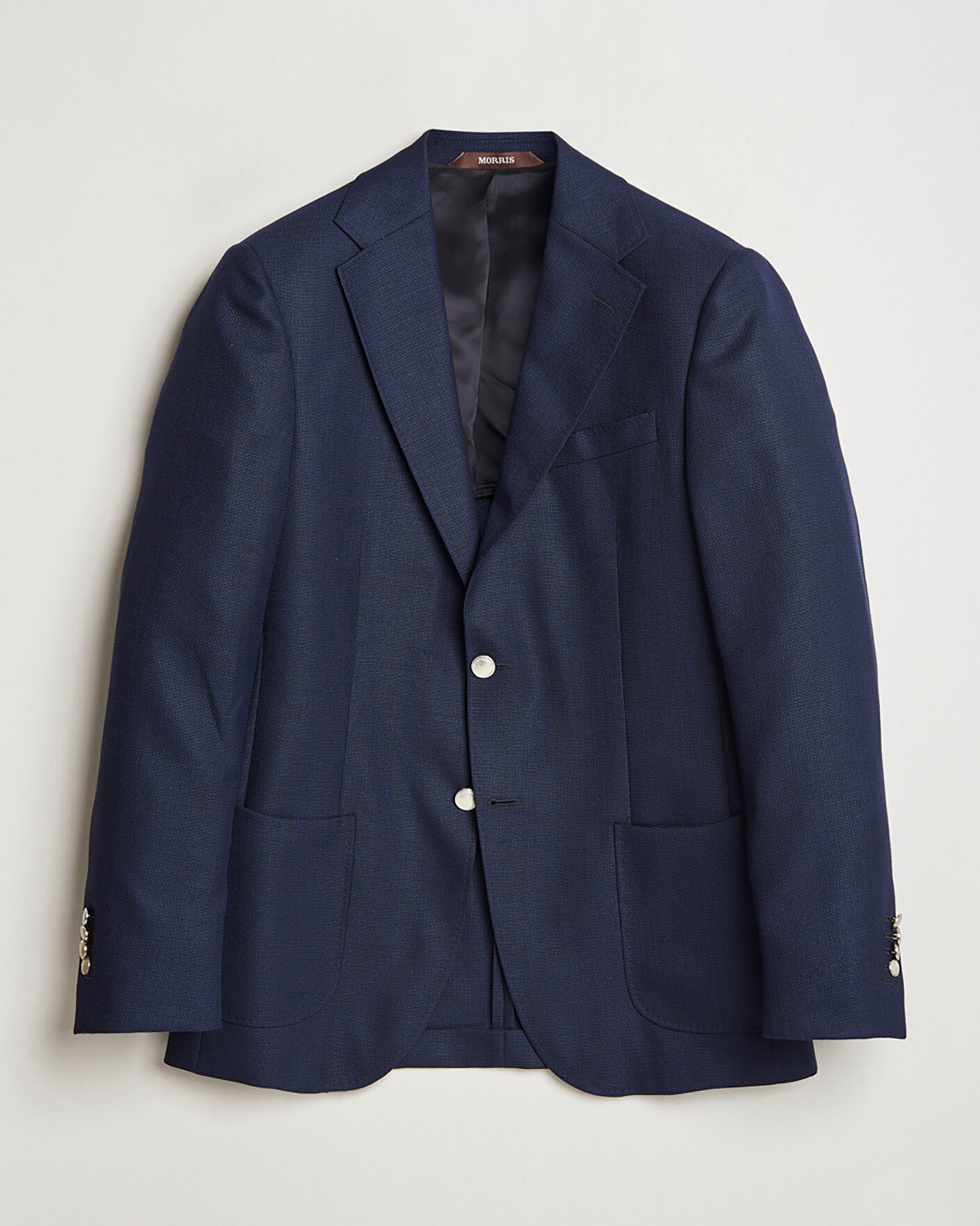 Herre | Pre-owned Dressjakker | Pre-owned | Morris Heritage Wool Hopsack Club Blazer Navy 52