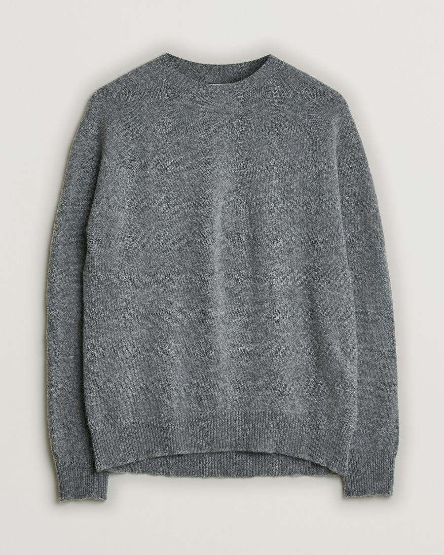 Herre | Pre-owned Gensere | Pre-owned | Jil Sander Cashmere/Merino Round Neck Sweater Grey Melange