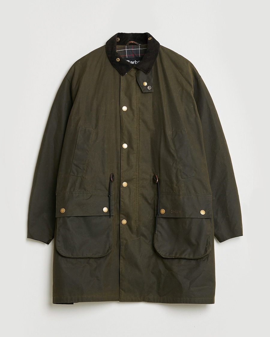 Herre | Pre-owned Jakker | Pre-owned | Barbour Heritage Bedale Wax Trench Coat Olive M