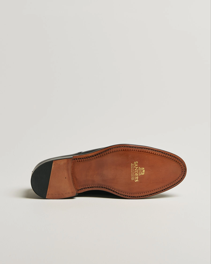 Herre | Sanders Athens Calf Plain Gibson Black | Pre-owned | Sanders Athens Calf Plain Gibson Black