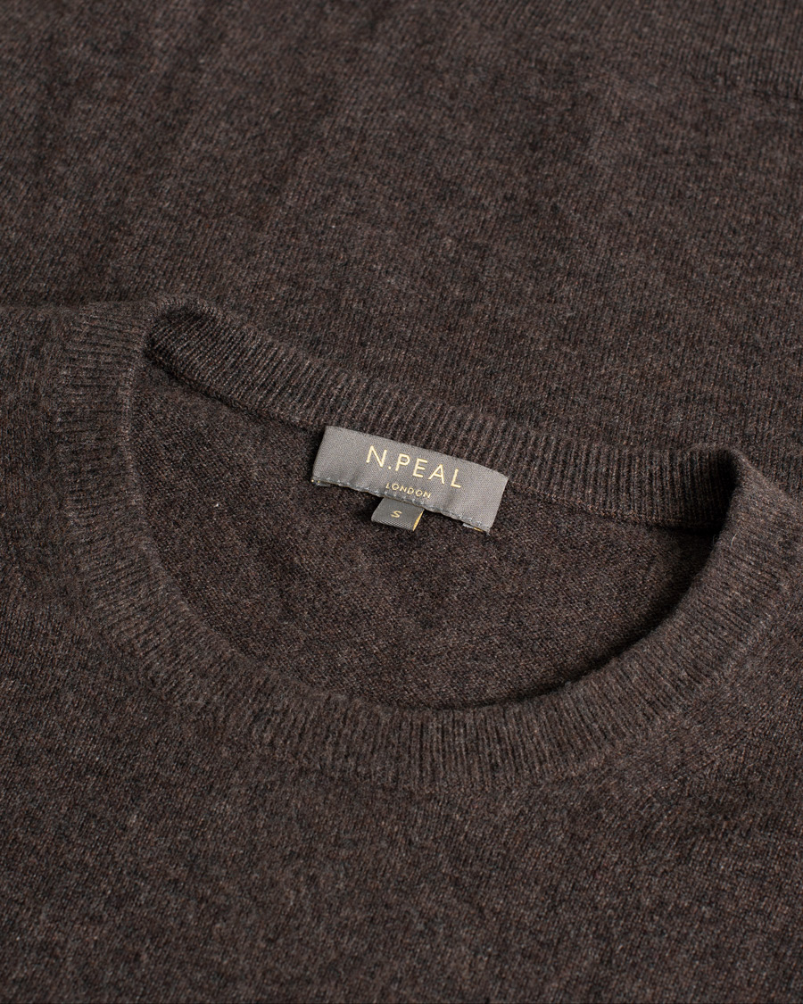Herre | Gensere | Pre-owned | N. Peal Cashmere Knit Crew Neck Brown S
