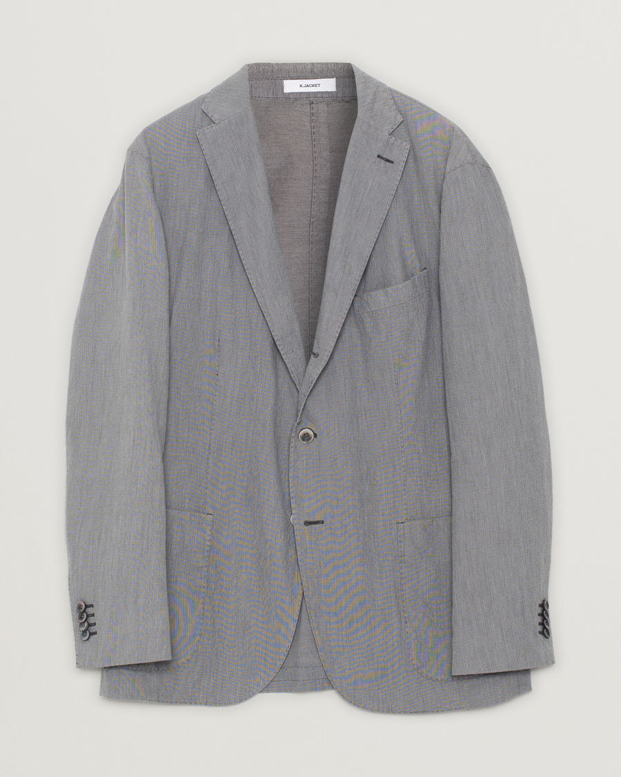 Herre | Dressjakker | Pre-owned | Boglioli K Jacket Seersucker Blazer Grey 54