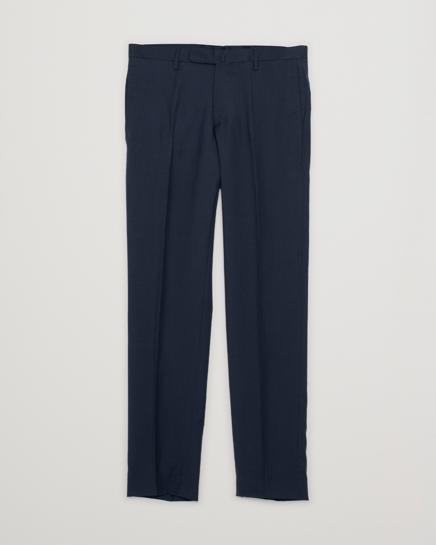 Herre | Boglioli Wool Trousers Navy 46 | Pre-owned | Boglioli Wool Trousers Navy 46