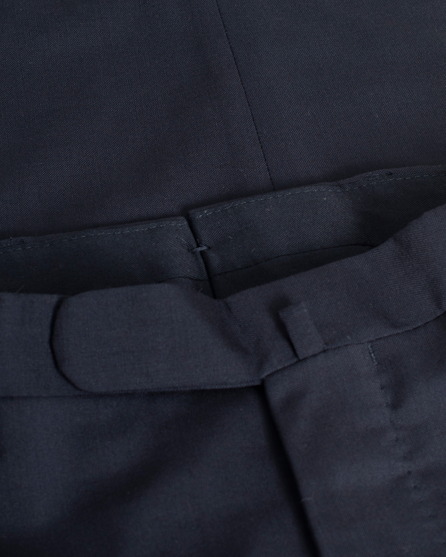 Herre | Boglioli Wool Trousers Navy 46 | Pre-owned | Boglioli Wool Trousers Navy 46