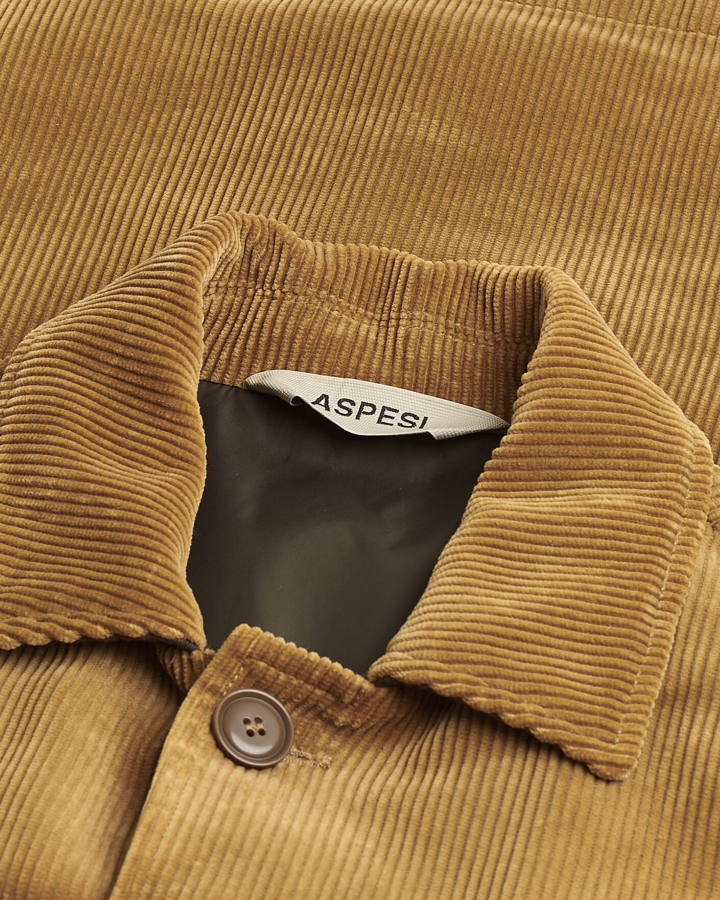 Herre | Pre-owned Jakker | Pre-owned | Aspesi Corduroy Cotton Shirt Jacket Tan L