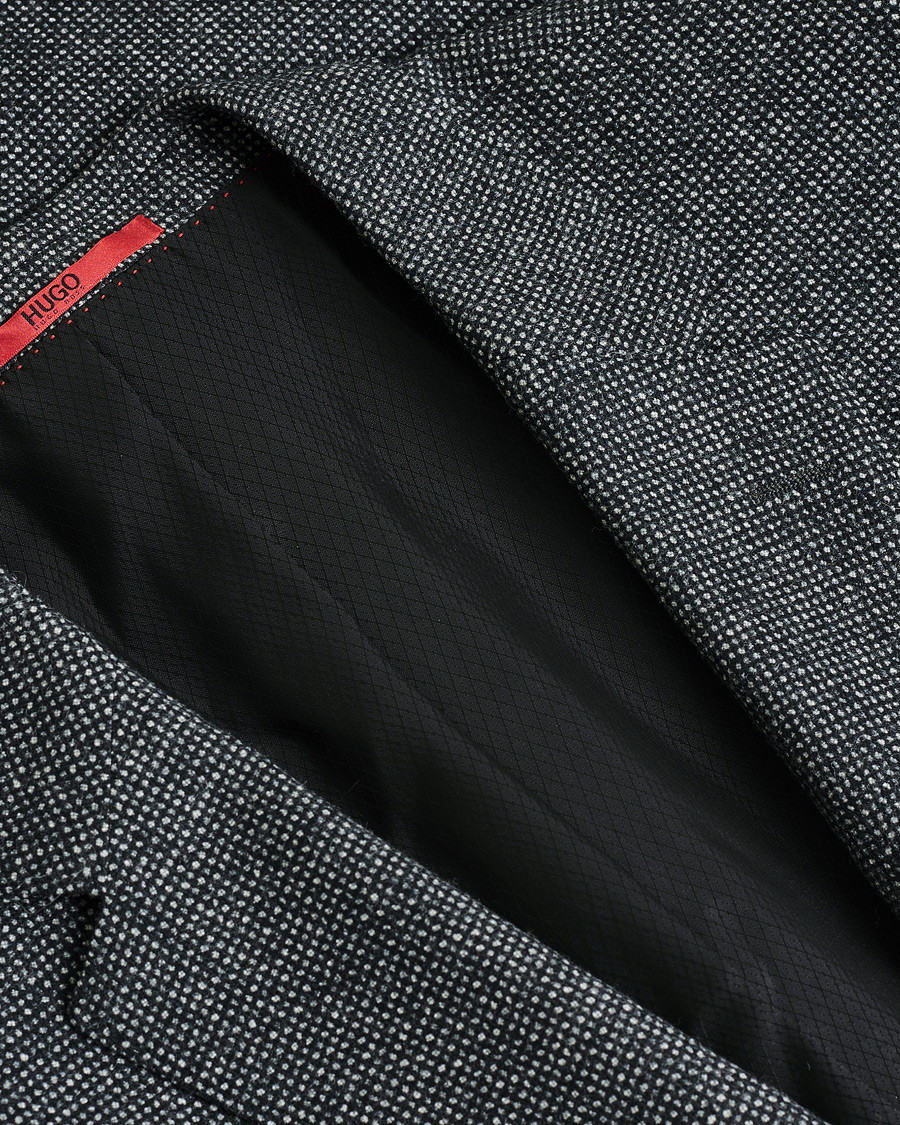 Herre | Pre-owned Dressjakker | Pre-owned | HUGO Flannel Wool Blazer Grey 54