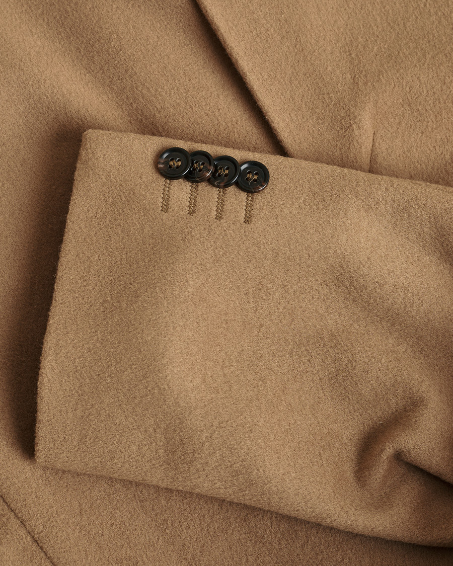 Herre | Pre-owned Jakker | Pre-owned | Oscar Jacobson Snyder Wool/Cashmere Coat Camel 52