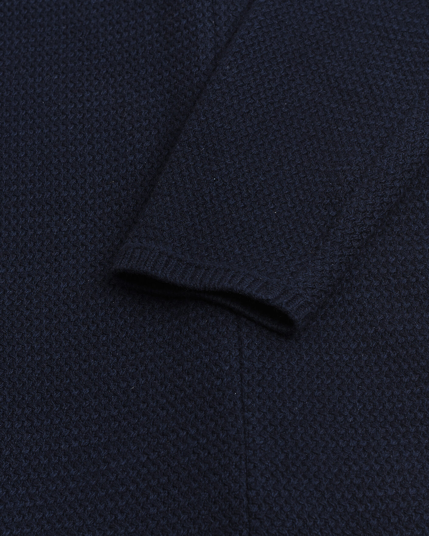 Herre | Pre-owned Dressjakker | Pre-owned | Stenströms Knitted Textured Merino Wool Blazer Navy M