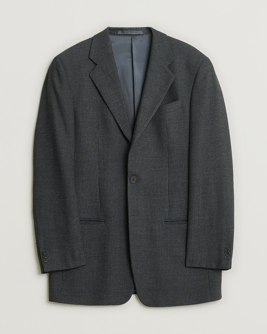 Herre | Pre-owned Dressjakker | Pre-owned | Armani Collezioni Vintage Wool Blazer Dark Grey 48
