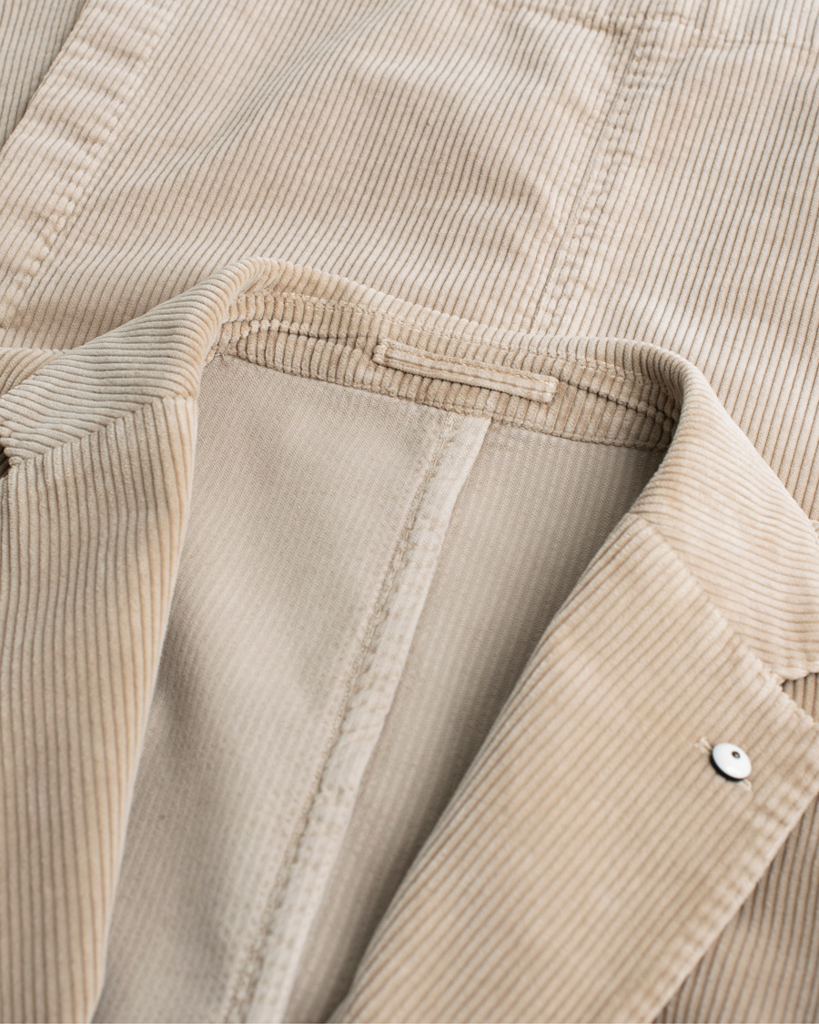Herre | L.B.M. 1911 Jack Corduroy Blazer Beige | Pre-owned | L.B.M. 1911 Jack Corduroy Blazer Beige