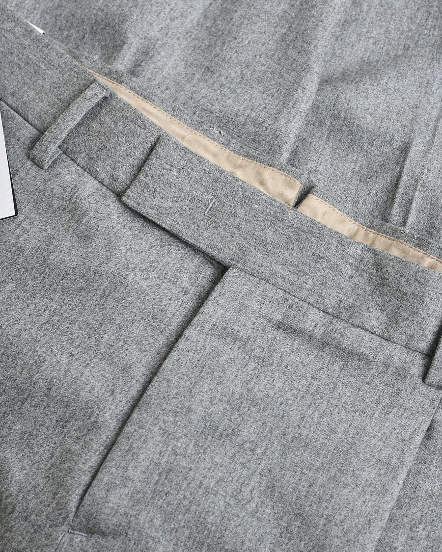 Herre | Pre-owned Bukser | Pre-owned | PT01 Pleated Wool Trousers Grey Melange 50