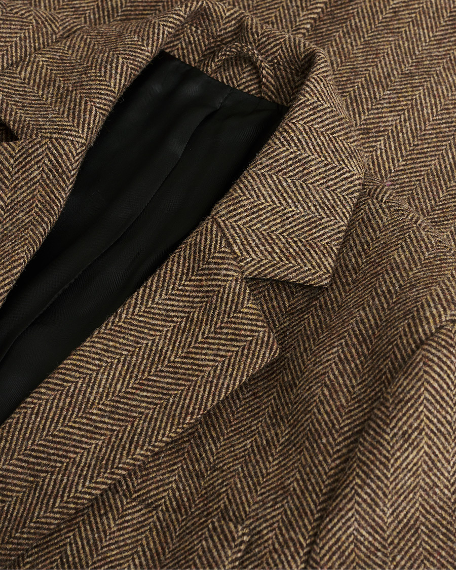 Herre | Pre-owned Dressjakker | Pre-owned | Palmes Blaze Herringbone Wool Sport Coat Brown 46