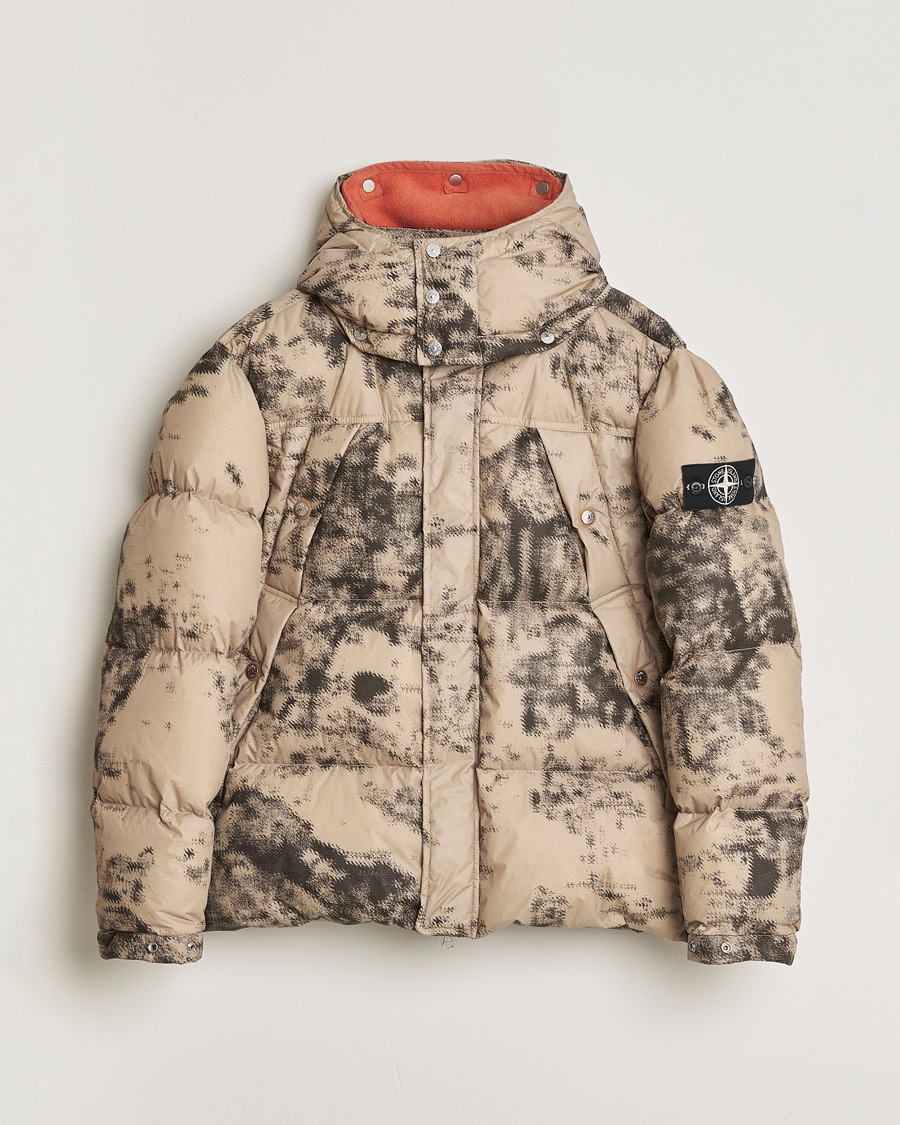 Herre | Pre-owned Jakker | Pre-owned | Stone Island Thermo Sensitive Camo Down Jacket Dove Grey L