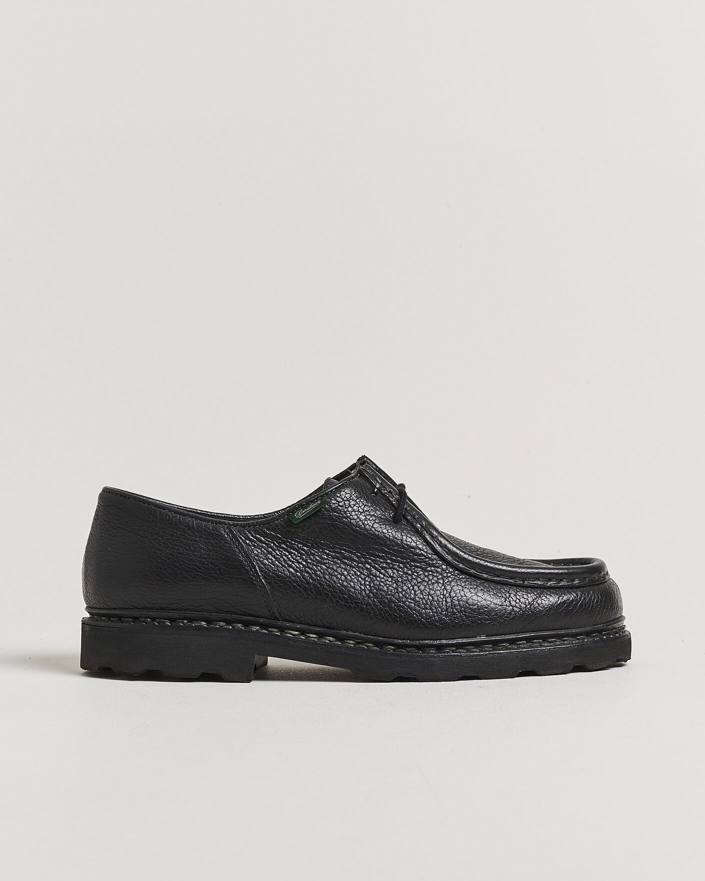 Herre | Pre-owned Randsydde sko | Pre-owned | Paraboot Michael Derby Black Deerskin 43,5