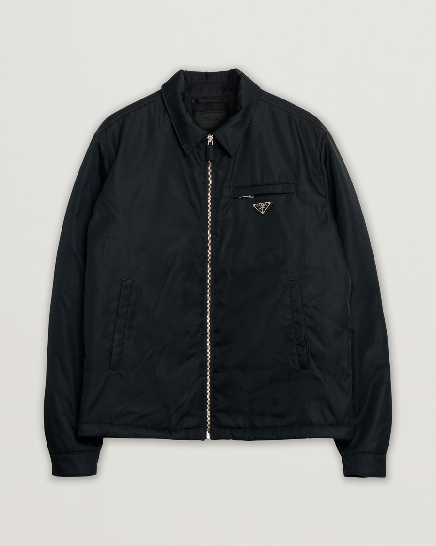 Herre | Prada Re-Nylon Lifestyle Jacket Black 52 | Pre-owned | Prada Re-Nylon Lifestyle Jacket Black 52