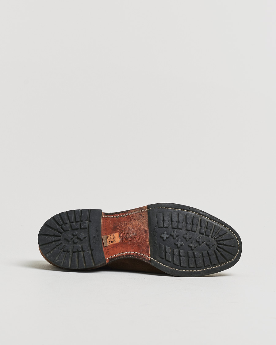 Herre | Pre-owned Randsydde sko | Pre-owned | Allen Edmonds Barlow Oxford Dark Brown Suede UK8,5 - EU42