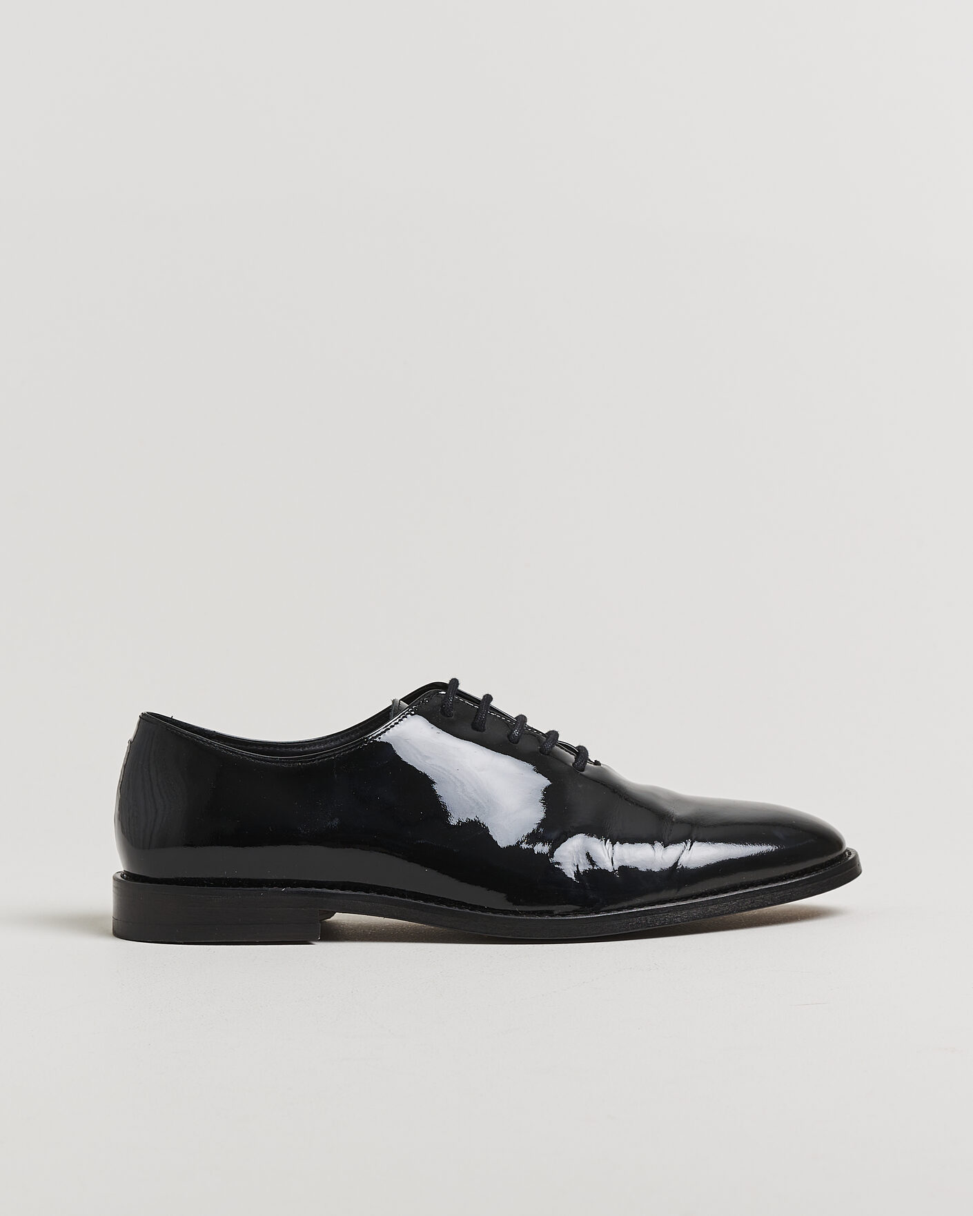 Herre | Pre-owned Randsydde sko | Pre-owned | Myrqvist Drottningholm Patent Shoe Black UK10 - EU44