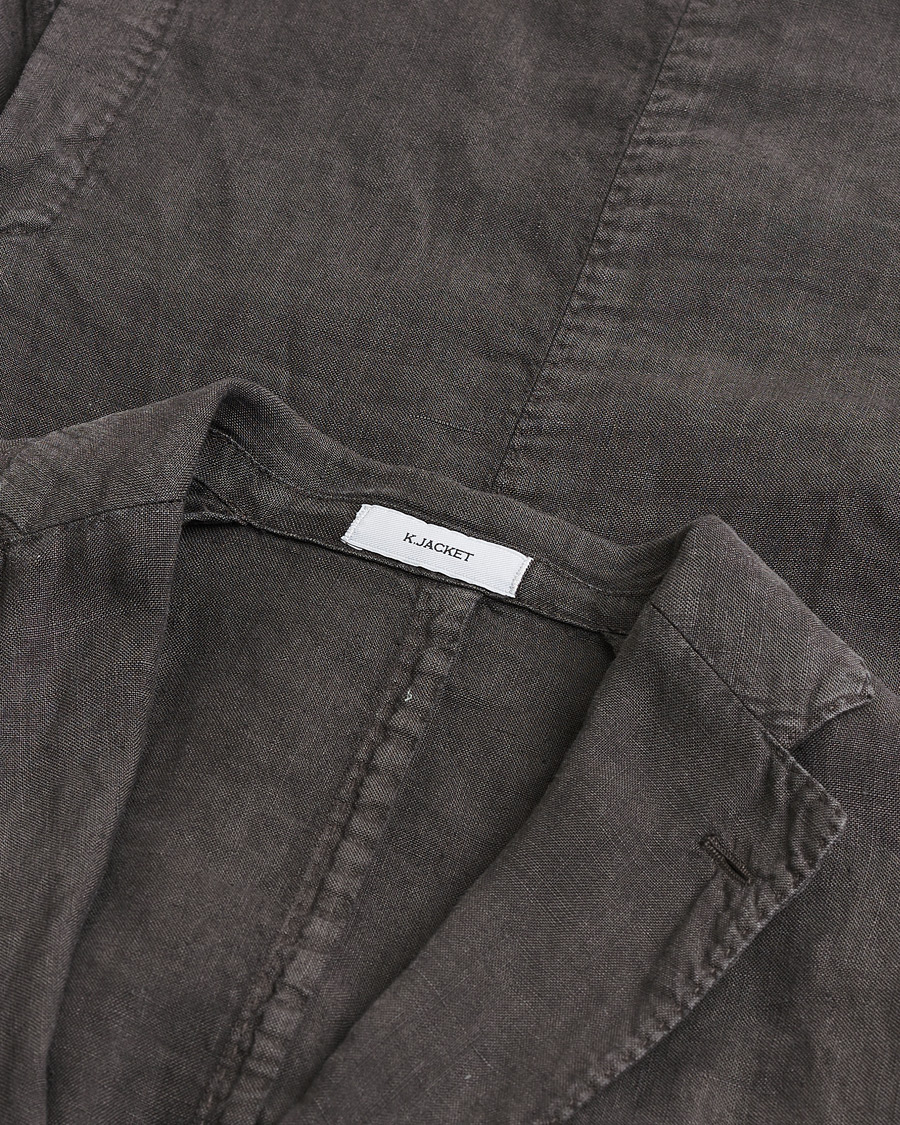Herre | Pre-owned Dressjakker | Pre-owned | Boglioli K Jacket Linen Blazer Dark Brown 46