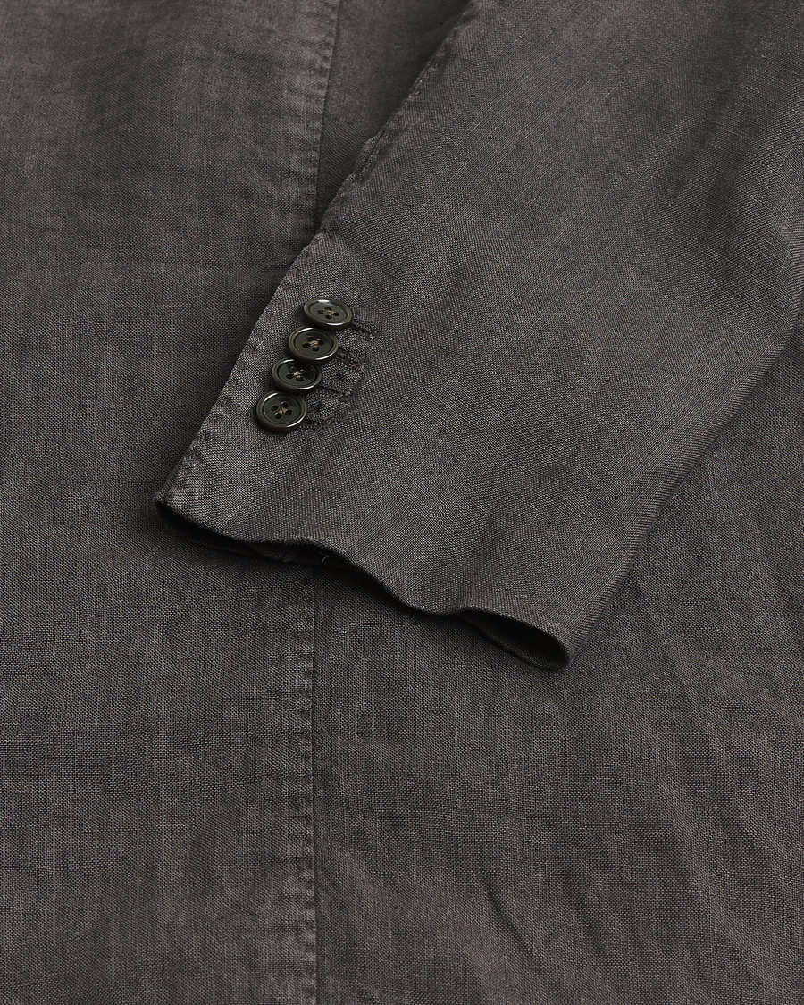 Herre | Pre-owned Dressjakker | Pre-owned | Boglioli K Jacket Linen Blazer Dark Brown 46