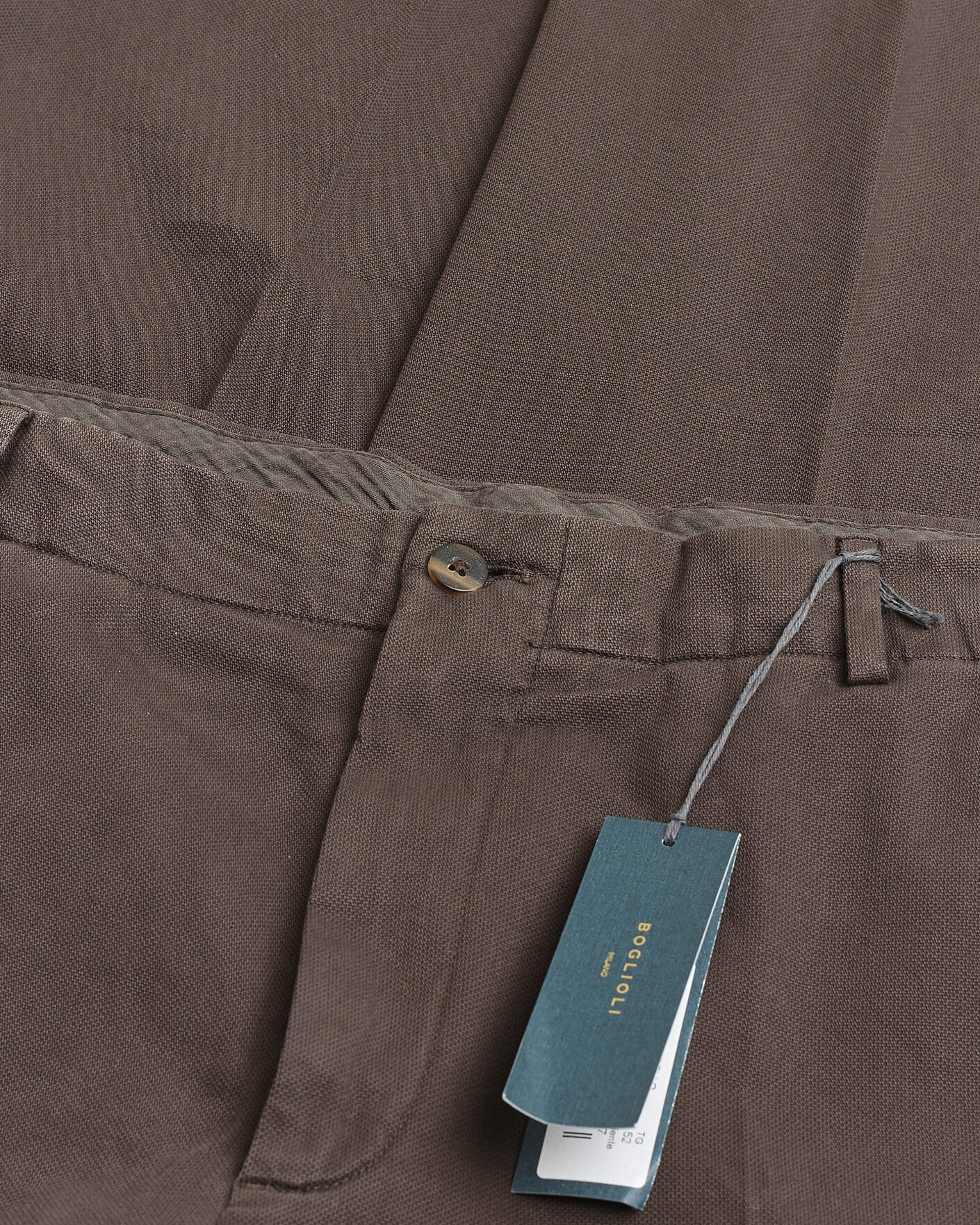 Herre | Pre-owned Bukser | Pre-owned | Boglioli Regular Fit Cotton Chinos Brown 52