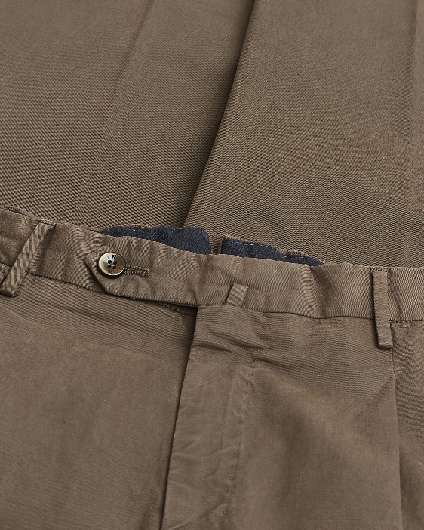Herre | Pre-owned Bukser | Pre-owned | PT01 Gentleman Fit Cotton/Stretch Trousers Brown 52