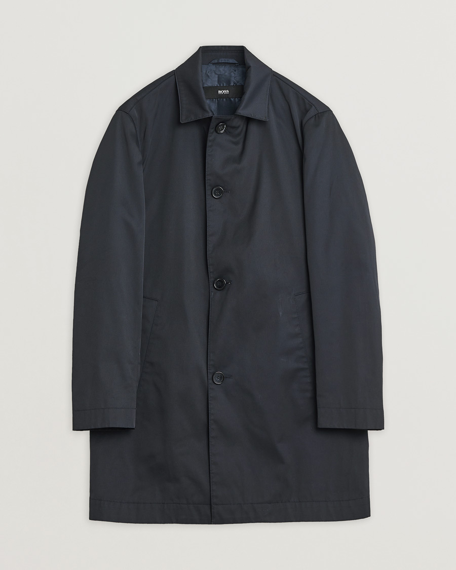 Herre | Pre-owned Jakker | Pre-owned | Hugo Boss Water Repellent Car Coat Navy 48