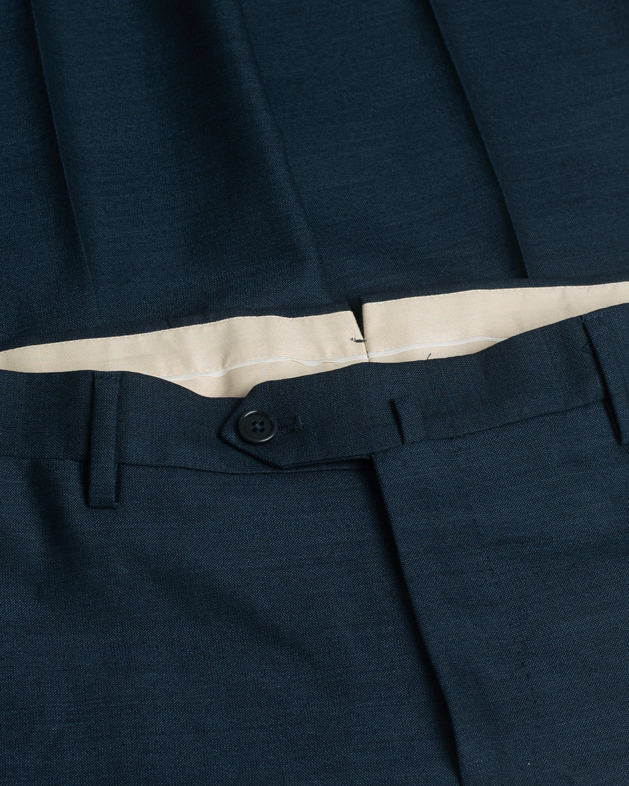 Herre | Gaiola Napoli Double Breasted Wool Suit Navy 50 | Pre-owned | Gaiola Napoli Double Breasted Wool Suit Navy 50