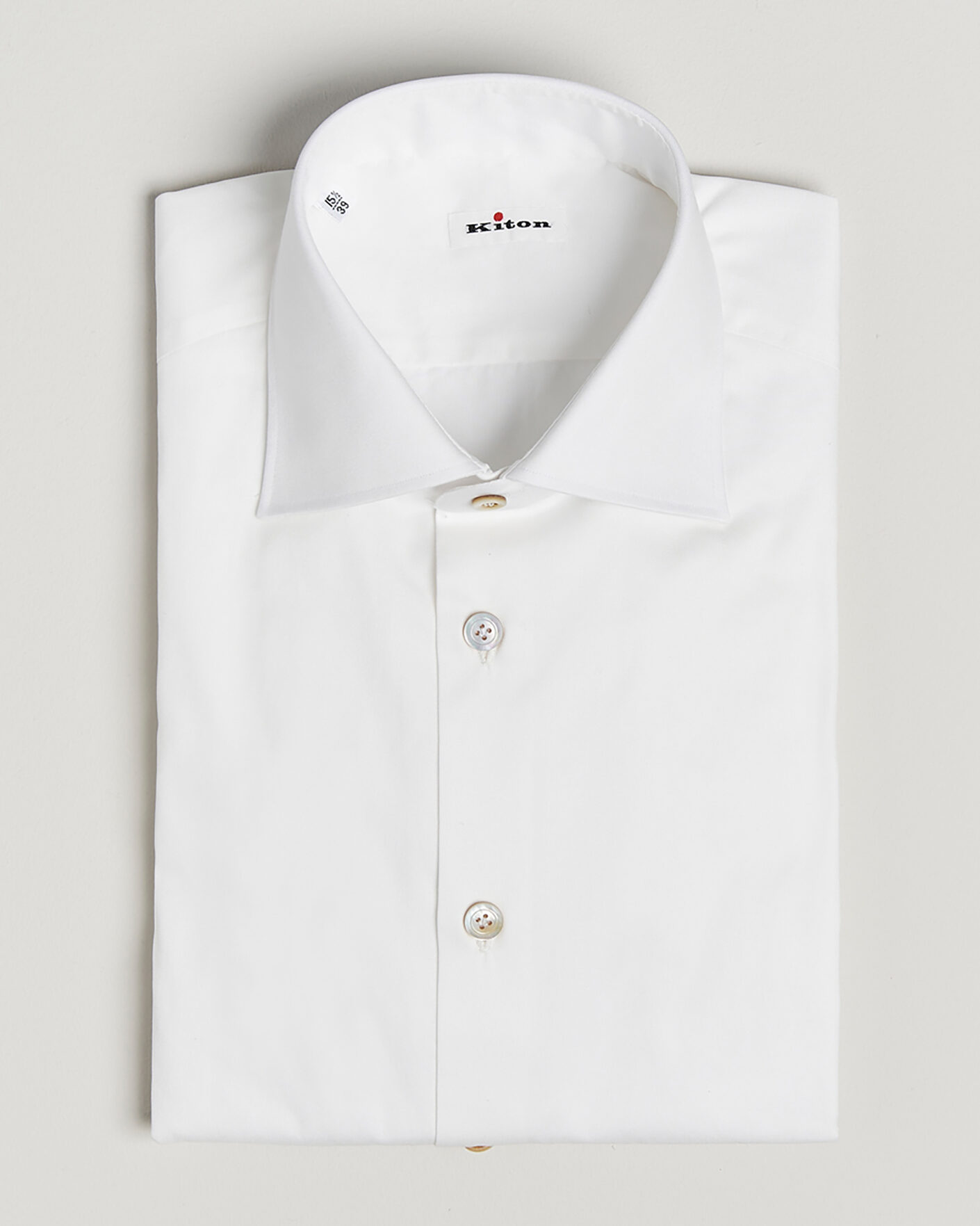 Herre | Pre-owned Skjorter | Pre-owned | Kiton Slim Fit Dress Shirt White 38 - S