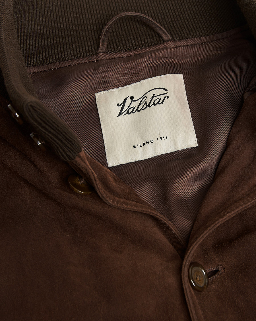 Herre | Pre-owned Jakker | Pre-owned | Valstar Valstarino Suede Jacket Dark Brown 54