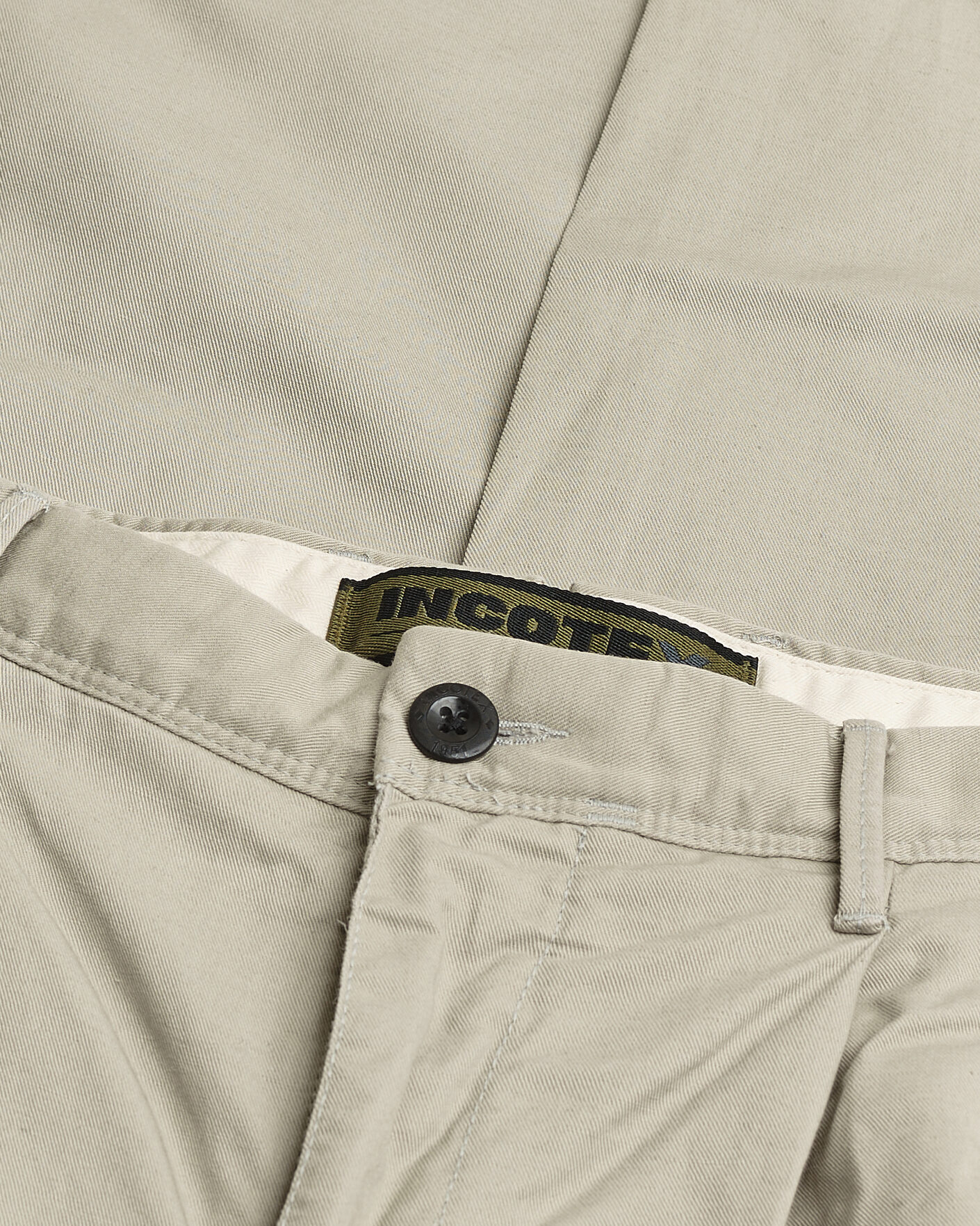 Herre | Pre-owned Bukser | Pre-owned | Incotex Tapered Fit Pleated Linen Slacks Light Beige W33
