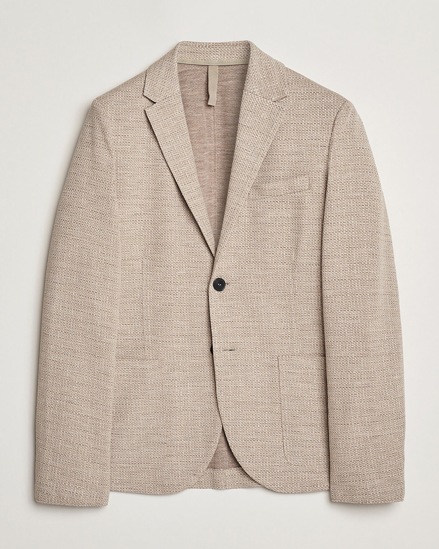 Herre | Pre-owned Dressjakker | Pre-owned | Harris Wharf London Loro Piana Hopsack Wool/Silk/Linen Blazer Oat 50