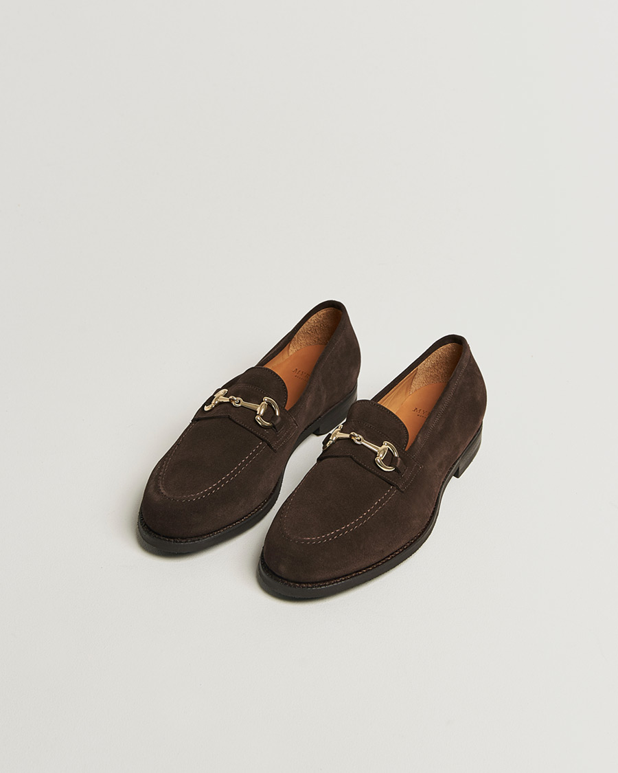 Herre | Pre-owned Randsydde sko | Pre-owned | Myrqvist Karlberg Loafer Dark Brown Suede UK8,5 - EU42,5