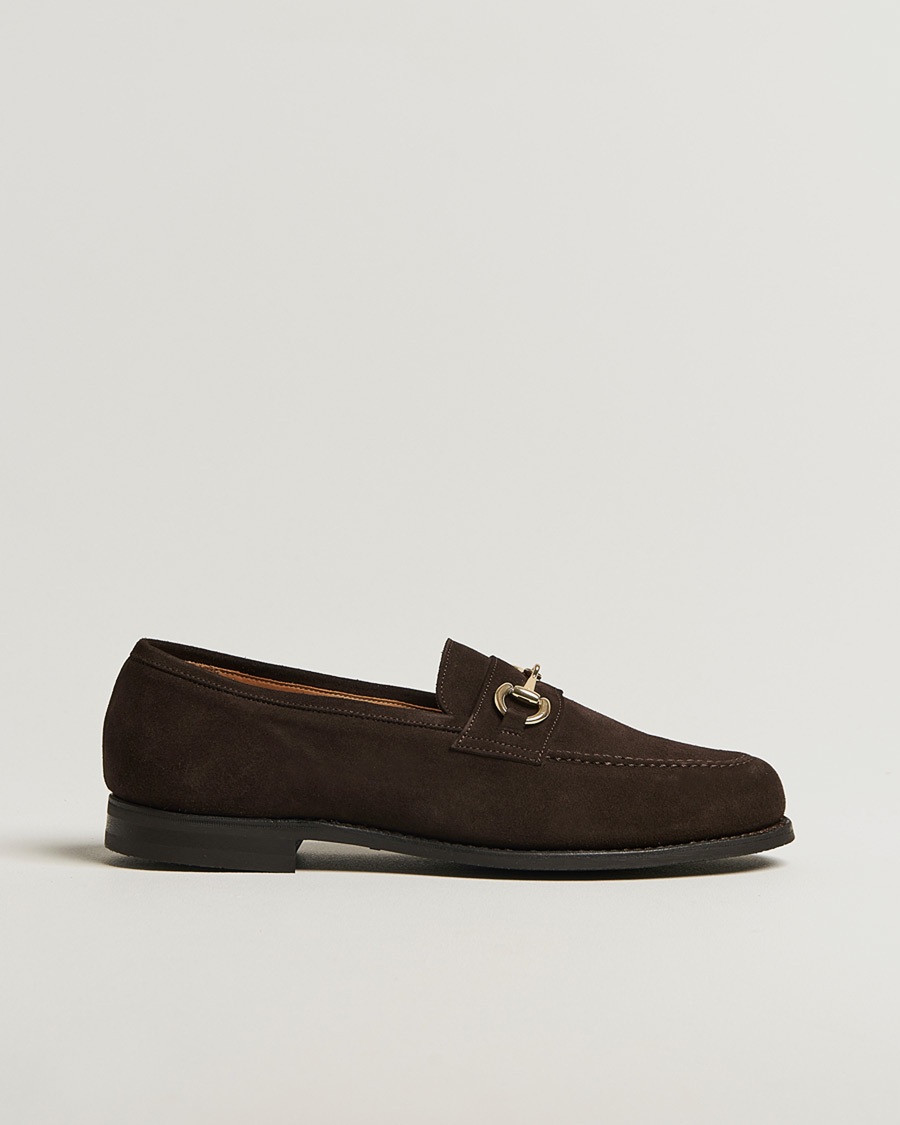 Herre | Pre-owned Randsydde sko | Pre-owned | Myrqvist Karlberg Loafer Dark Brown Suede UK8,5 - EU42,5