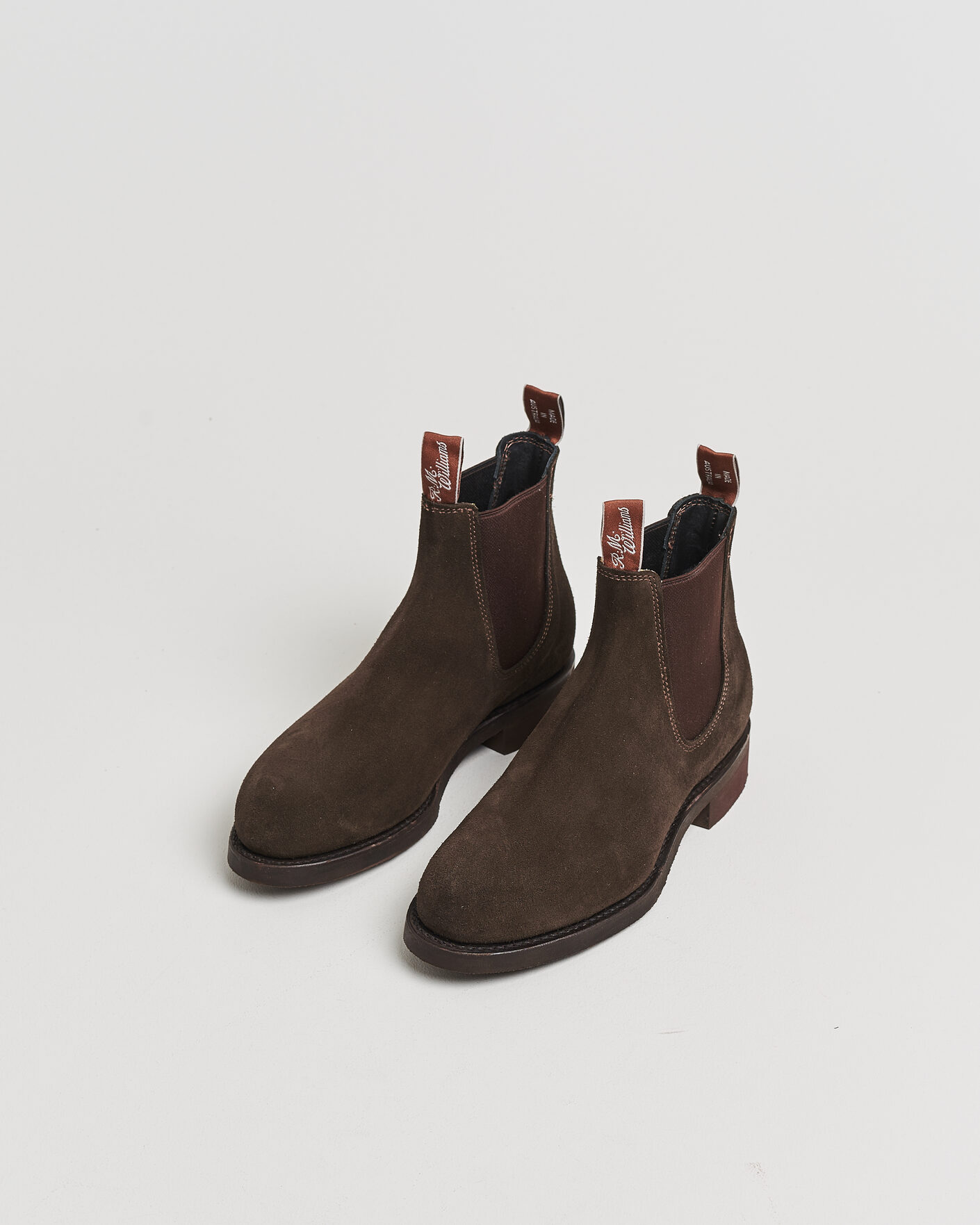 Herre | Pre-owned Randsydde sko | Pre-owned | R.M.Williams Gardener G Boot Chocolate Suede UK7 - EU41