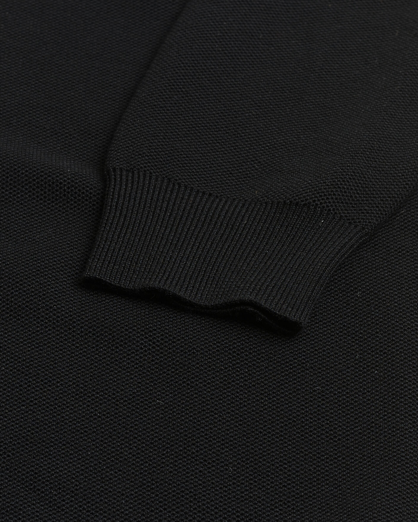 Herre | Pre-owned Gensere | Pre-owned | Ralph Lauren Purple Label Wool Pique Half Zip Polo Black L