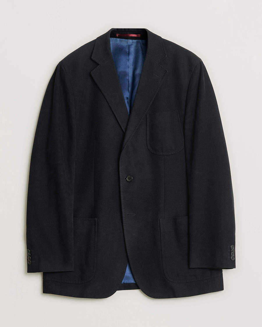 Herre | Pre-owned Dressjakker | Pre-owned | GANT Vintage Patch Pocket Cotton Blazer Black 48