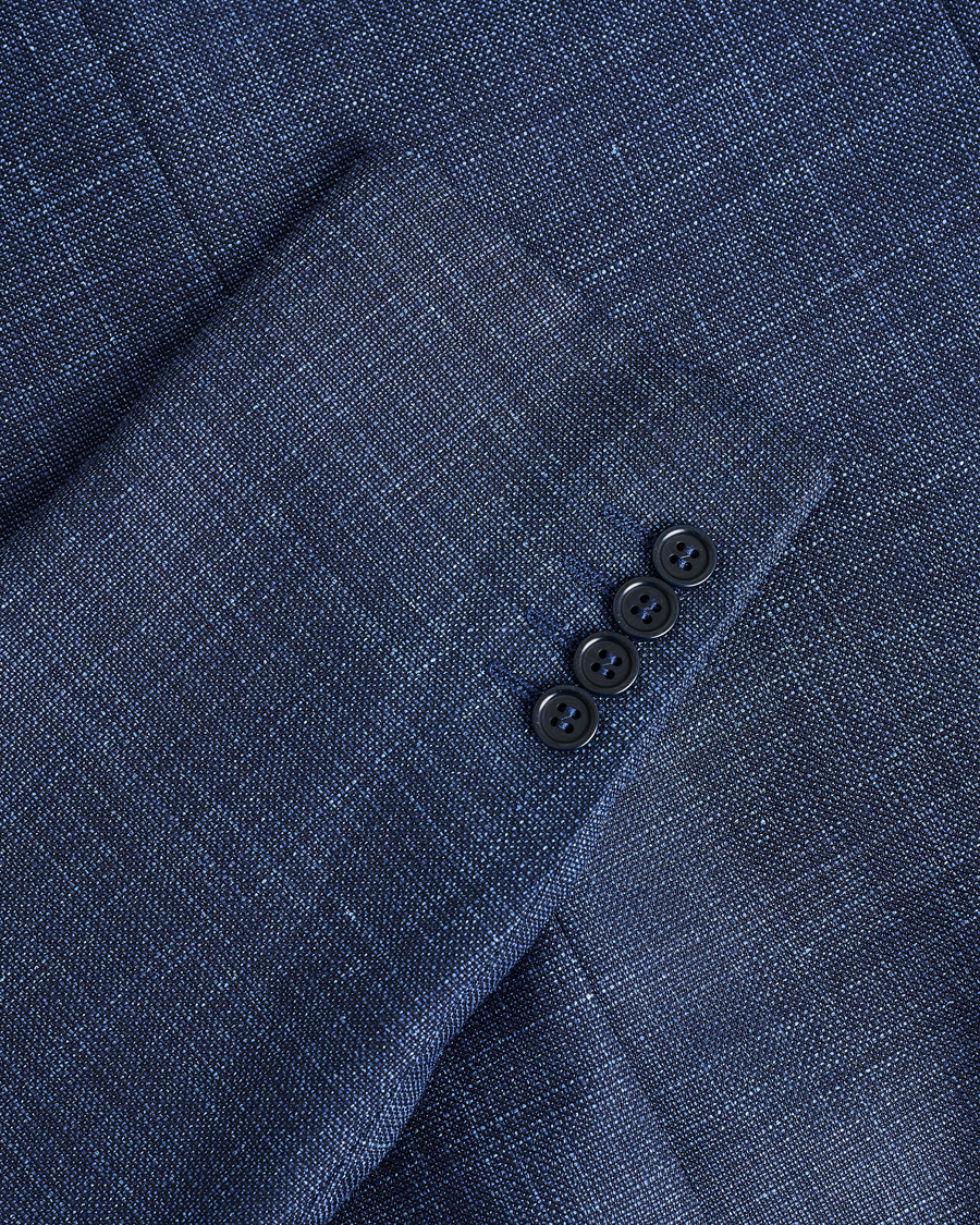 Herre | Pre-owned Dressjakker | Pre-owned | Canali Wool, Silk & Linen Blazer Navy Melange 48