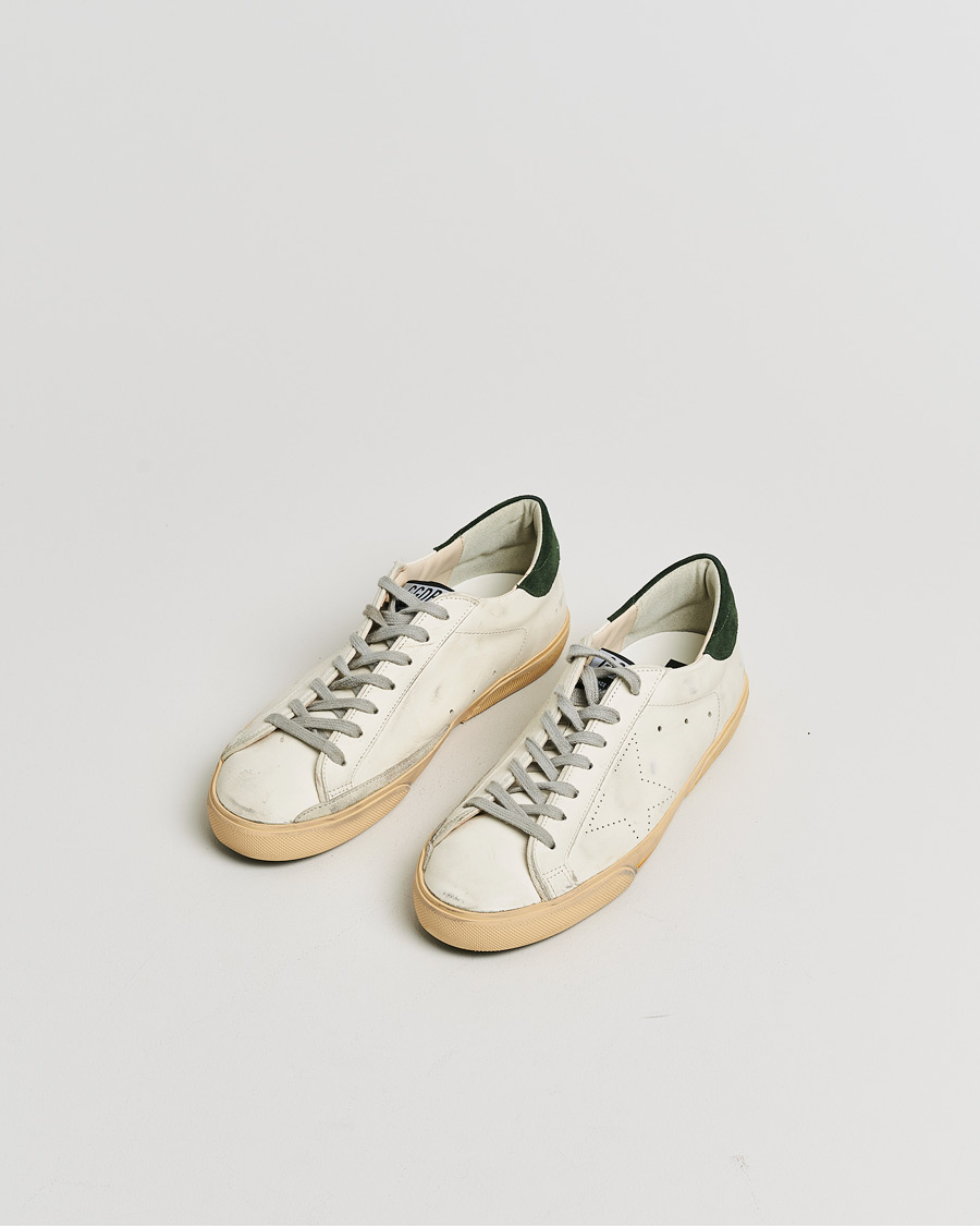 Herre | Pre-owned Sko | Pre-owned | Golden Goose Super-Star Sneakers White/Green 42