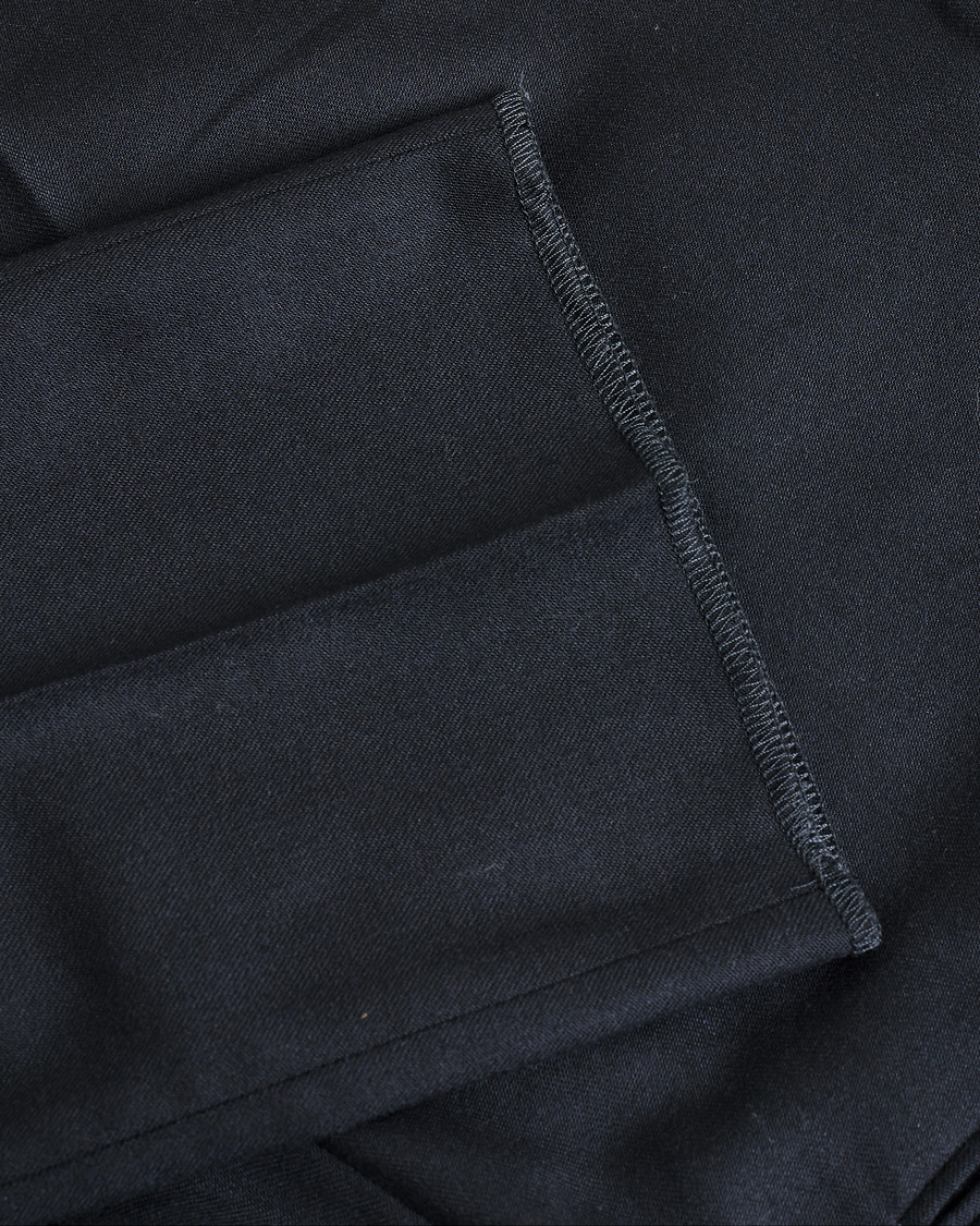 Herre | Pre-owned Bukser | Pre-owned | Slowear Tekno Sartorial Flannel Trousers Navy 44