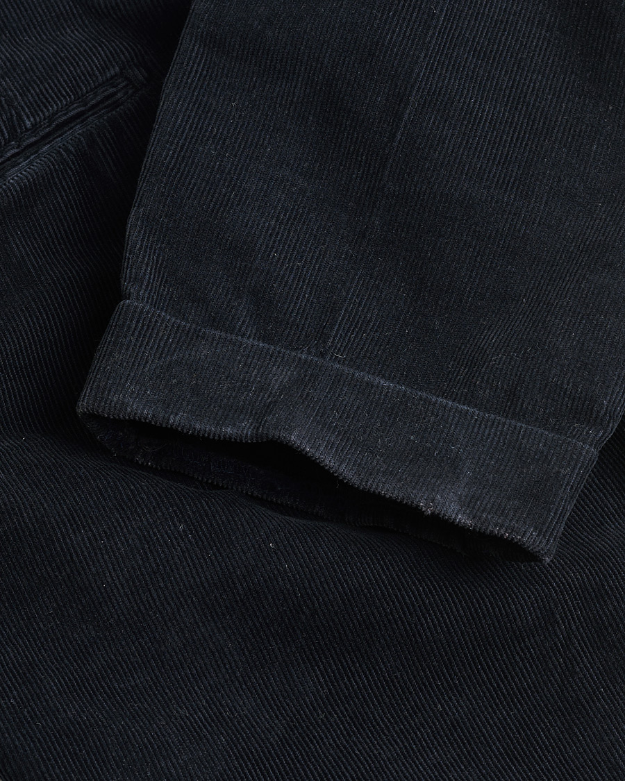 Herre | Pre-owned Bukser | Pre-owned | Incotex Slim Fit Garment Dyed Slacks Navy