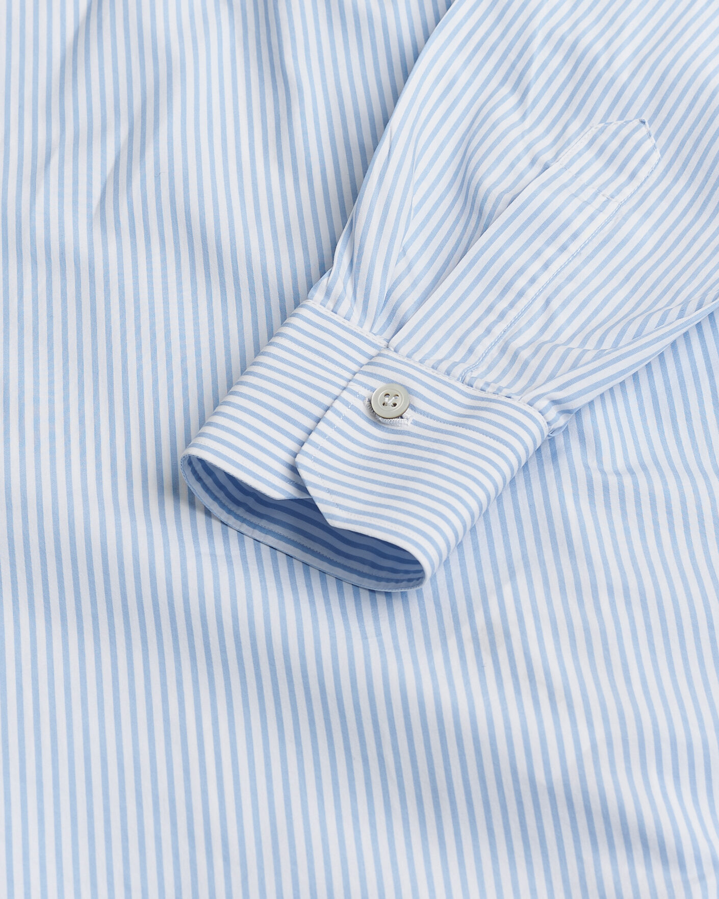Herre | Pre-owned Skjorter | Pre-owned | Kiton Cotton Dress Shirt Light Blue Stripe 38 - S