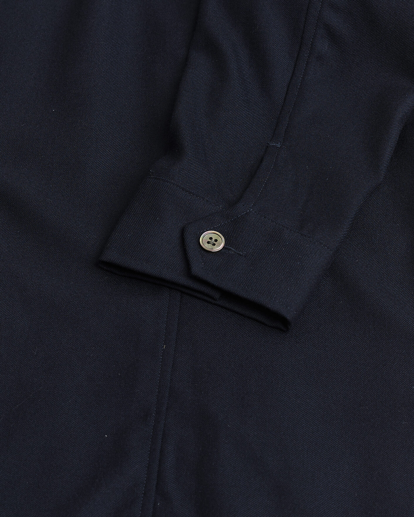Herre | Pre-owned Skjorter | Pre-owned | Stenströms Wool Overshirt Navy XXL